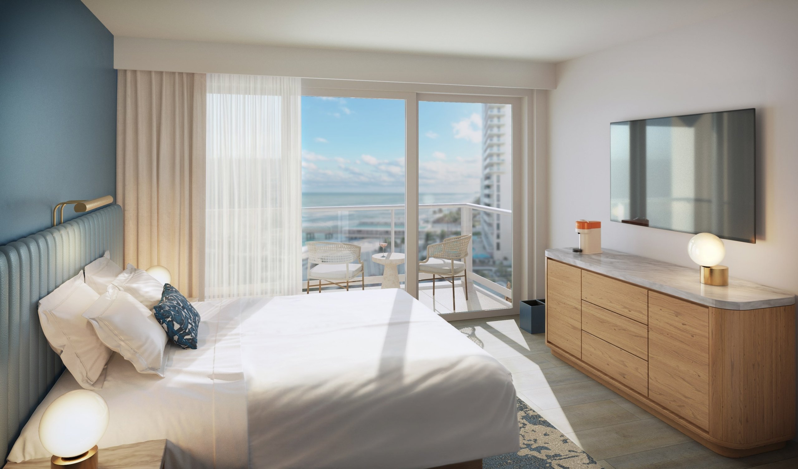 Oceanfront One Bedroom Suite with Balcony at the Sunny