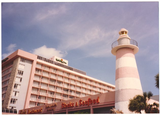 Light pink exterior of Newport