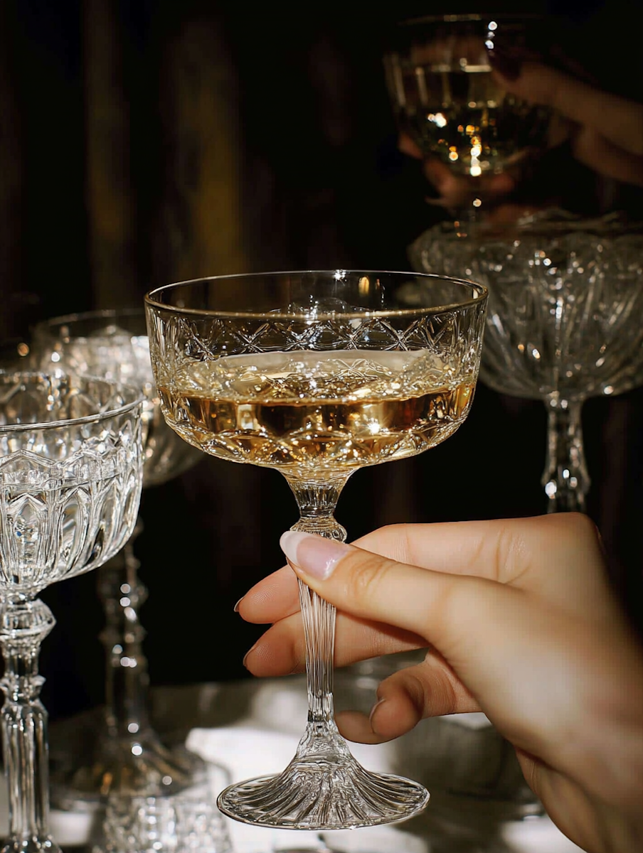 Unique crystal glasses for whiskey to celebrate
