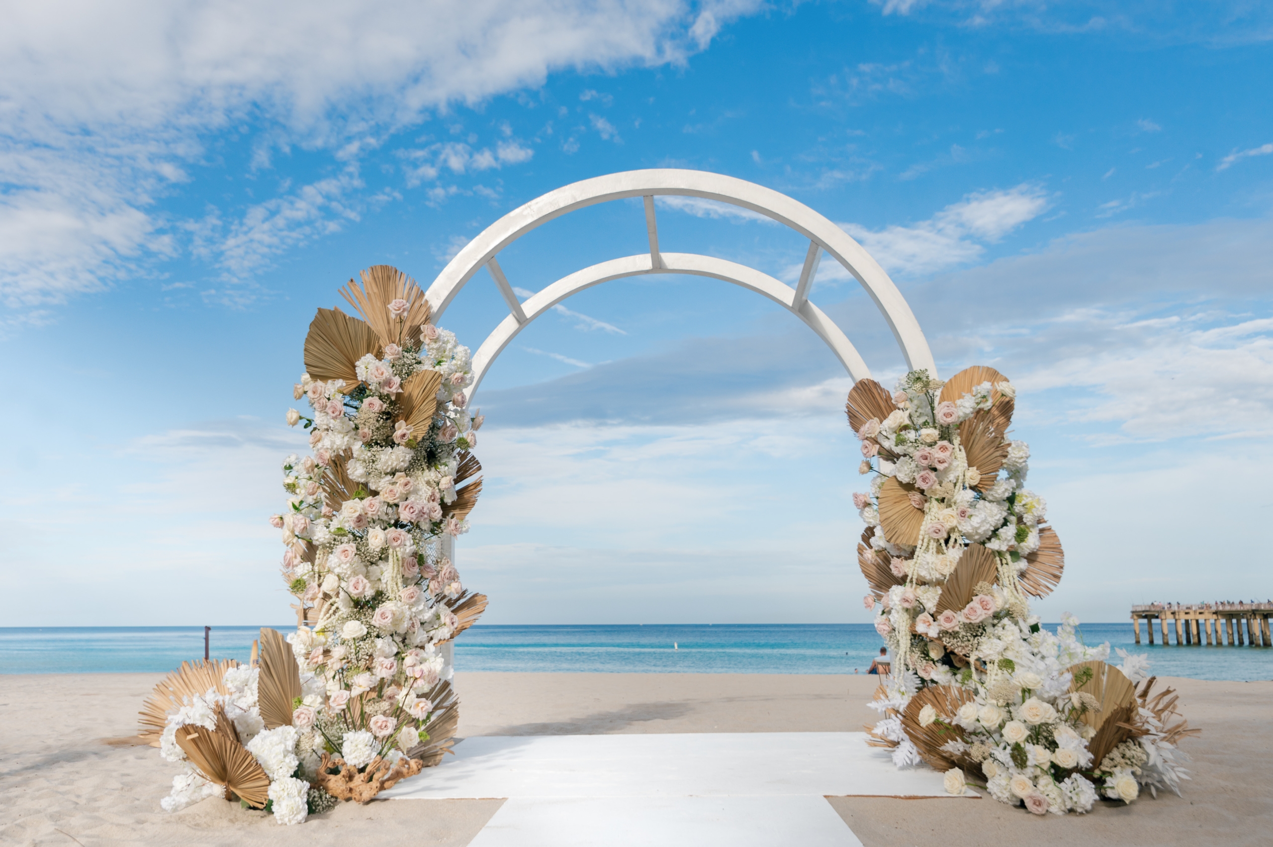 A wedding preparation in beach