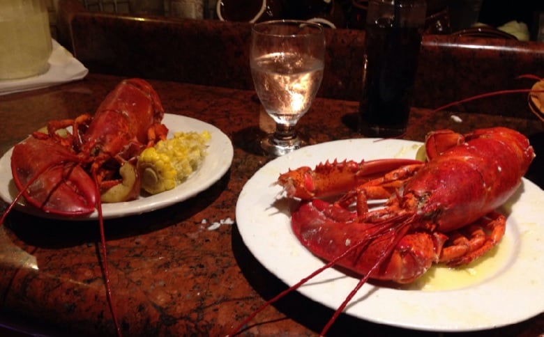 Lobsters served at Kitchen 305
