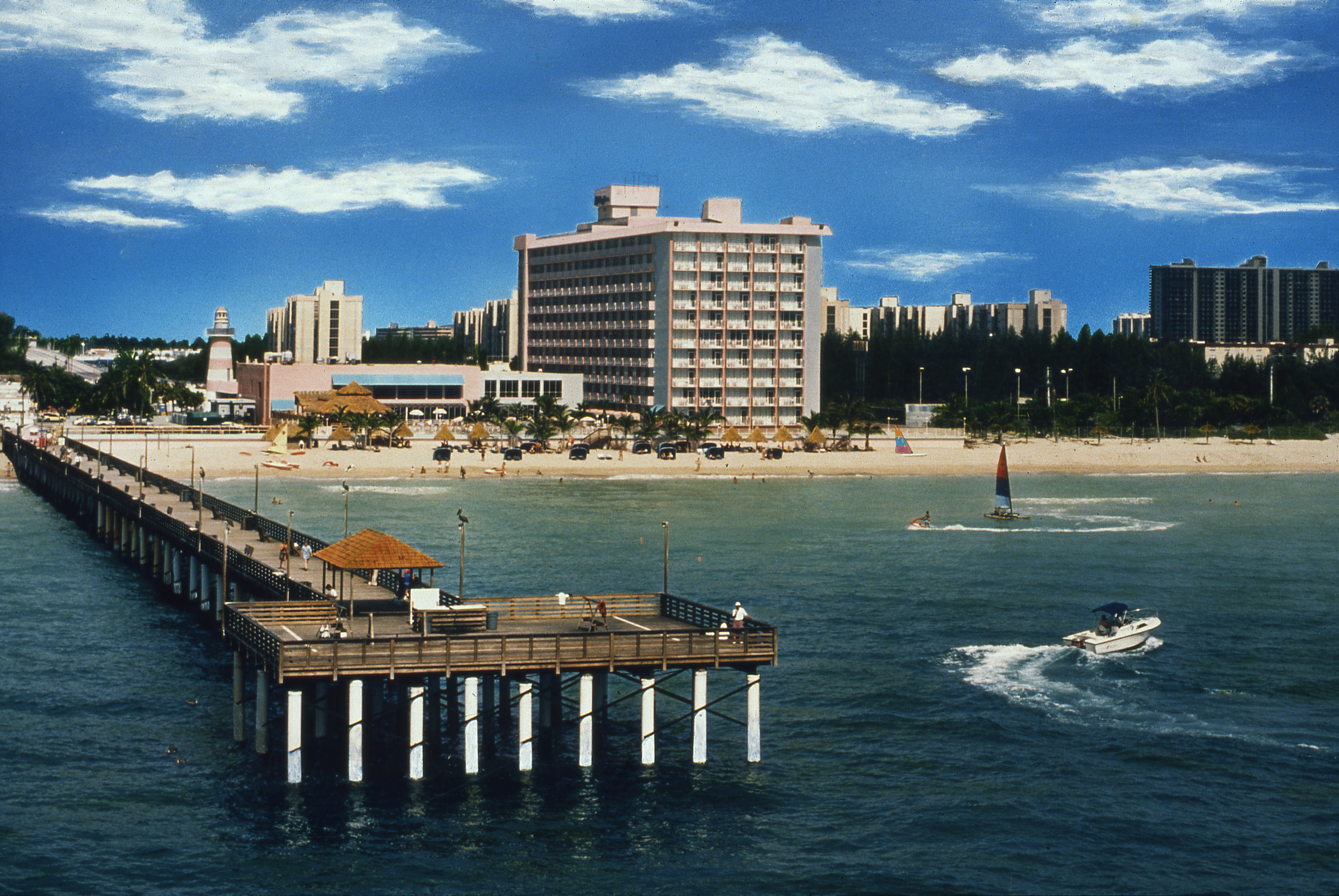 A view of Miami beach and the hotel