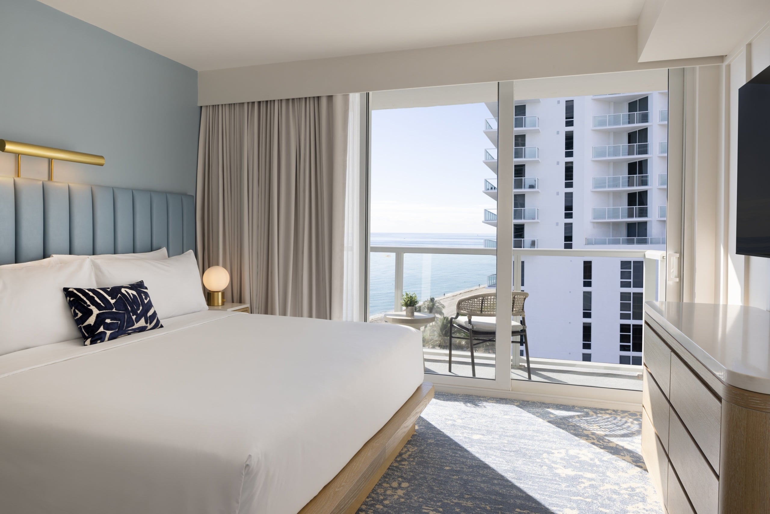 Junior Suite Bedroom with Ocean View