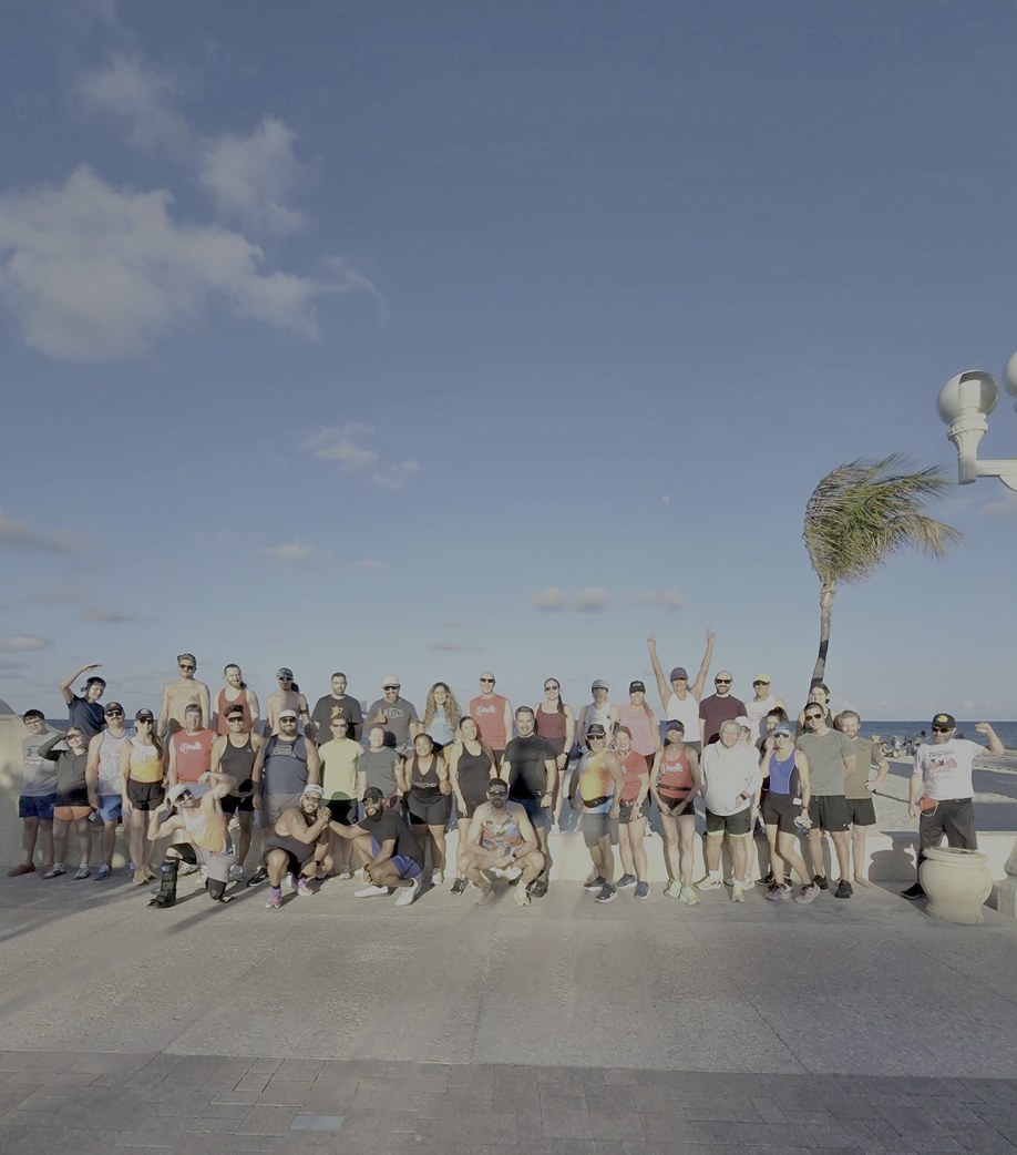 Group photo of the hollywood run club