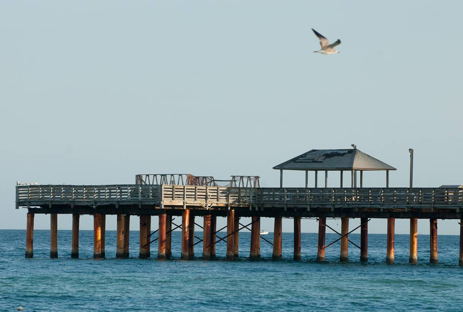 a photo of Newport Pier from 1985